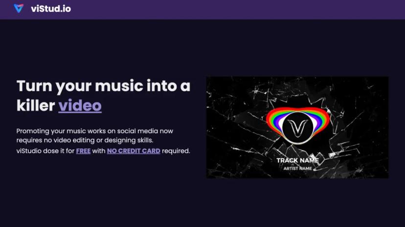 Screenshot of Create Stunning Music Visualization Videos with AI-powered viStud.io