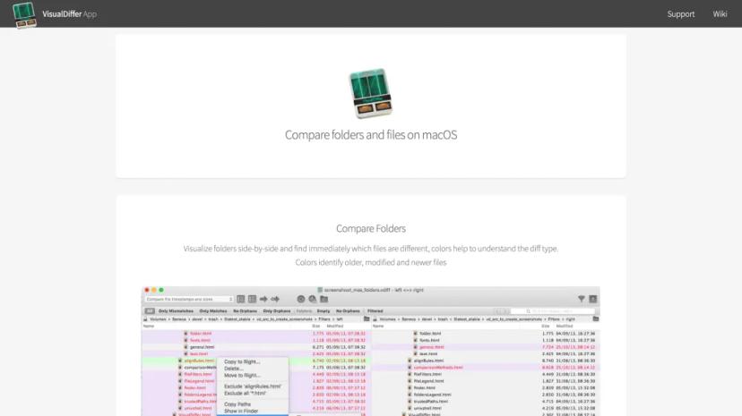 Screenshot of Easily Compare Folders and Files on MacOS