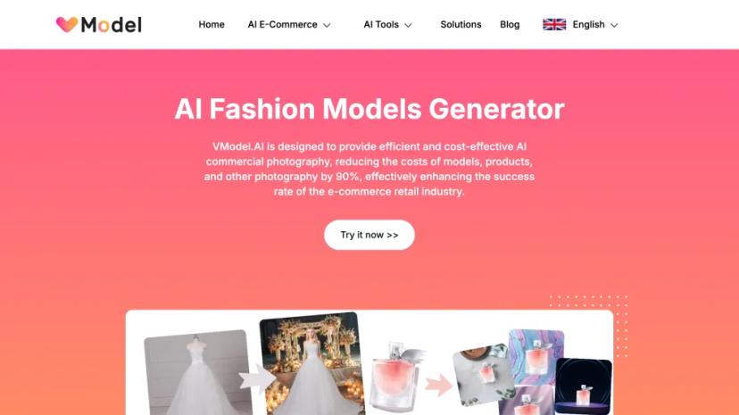 Screenshot of AI Fashion Models Generator