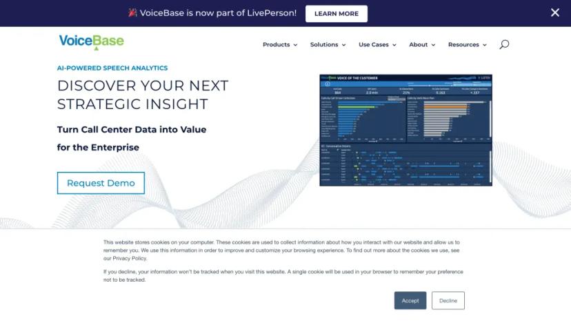 Screenshot of AI-Powered Speech Analytics for Enterprise