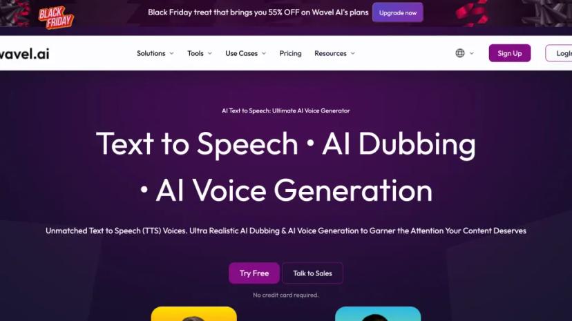 Screenshot of Ultimate AI Text to Speech & Voice Cloning Platform