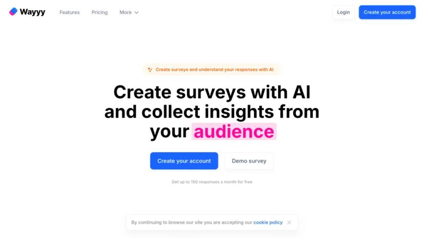 Screenshot of Create Surveys with AI And Understand Your Audience's Insights