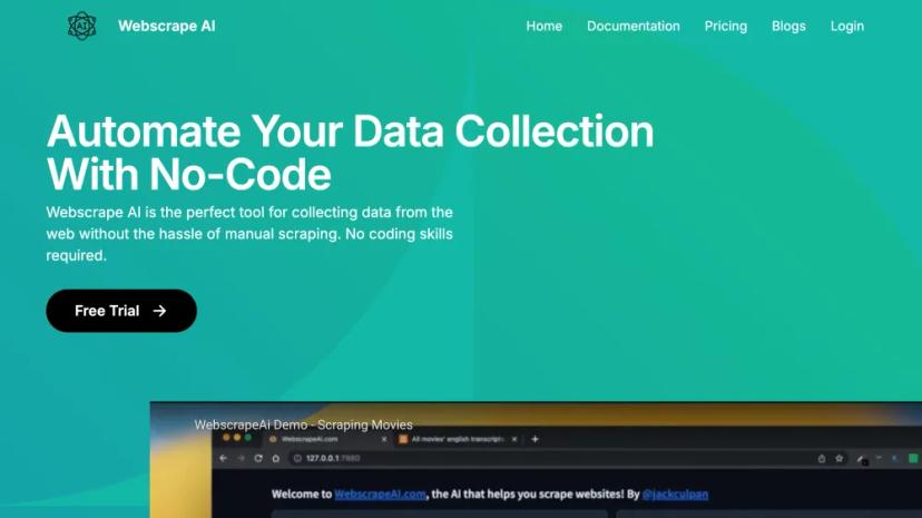 Screenshot of AUTOMATE YOUR DATA COLLECTION WITH NO-CODE