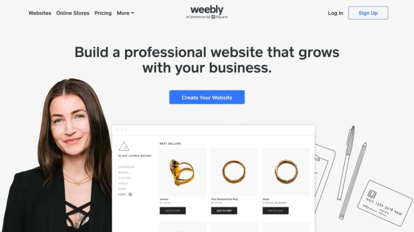 Screenshot of Build Your Business Website with Weebly