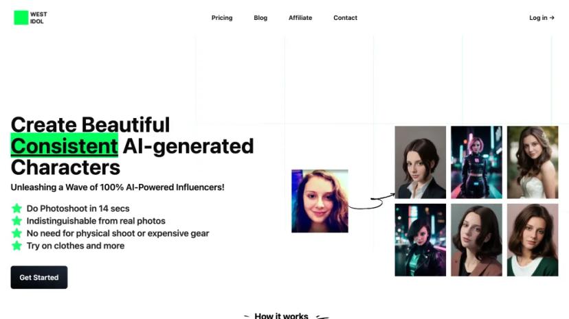 Screenshot of Create AI-Generated Characters Instantly