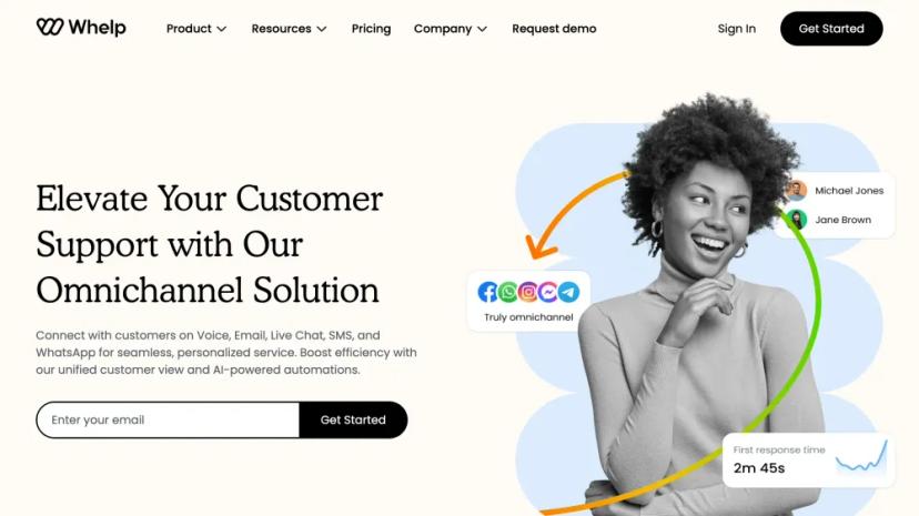 Screenshot of Omnichannel Customer Support and CRM Solution