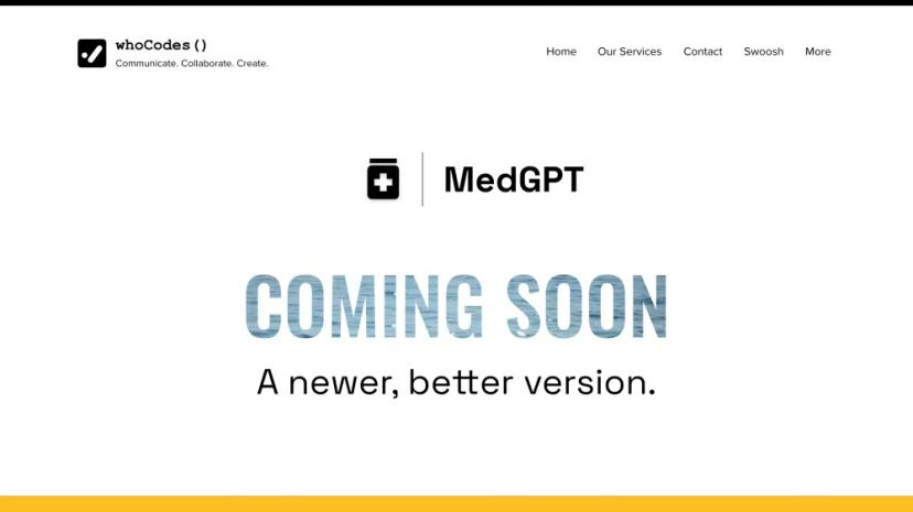 Screenshot of MEDGPT