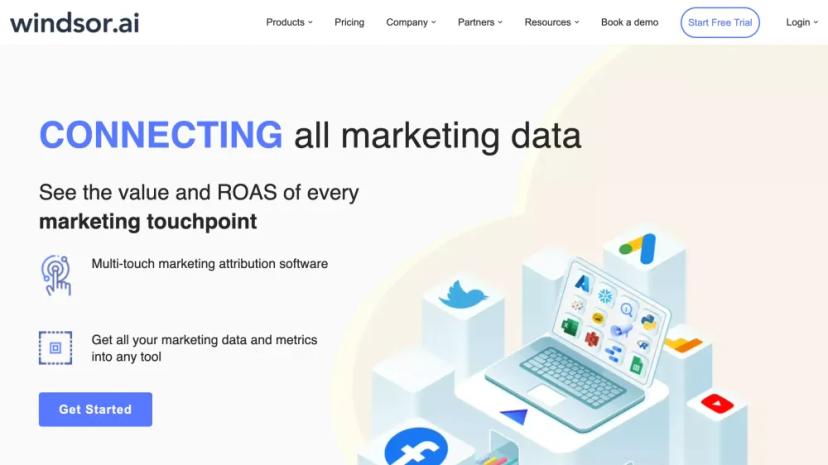 Screenshot of Windsor.ai: Multi-Touch Marketing Attribution Software