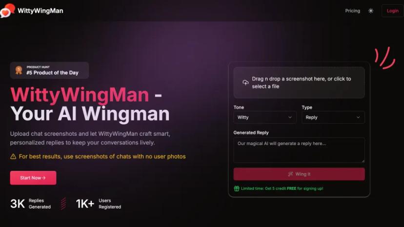 Screenshot of Your AI Wingman