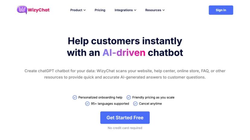 Screenshot of AI-Driven Chatbot for Instant Customer Support Automation