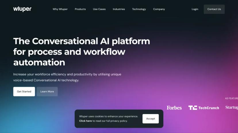 Screenshot of Voice-based Conversational AI Platform for Process and Workflow Automation