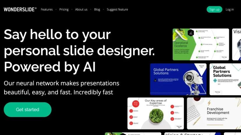 Screenshot of Your Personal Slide Designer Powered by AI