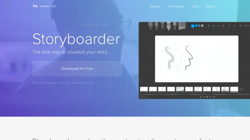 Screenshot of Storyboarder - Visualize Your Story with AI-Powered Storyboarding