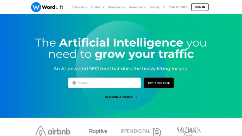 Screenshot of AI-Powered SEO Tool for Structured Data and Knowledge Graphs