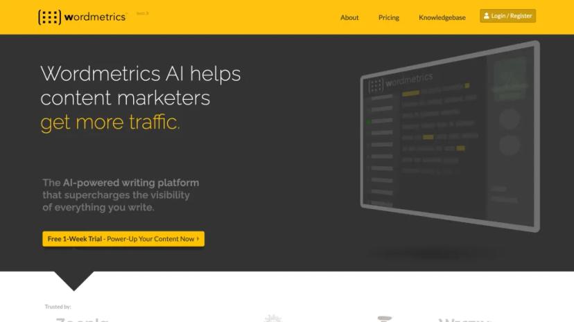 Screenshot of AI-Powered SEO Writing Platform for Content Marketers