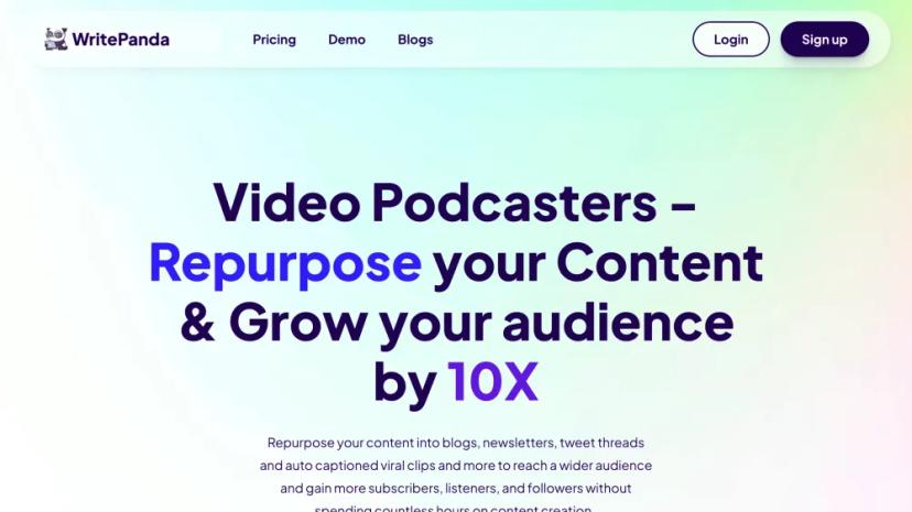 Screenshot of AI Content Repurposing for Video Podcasters