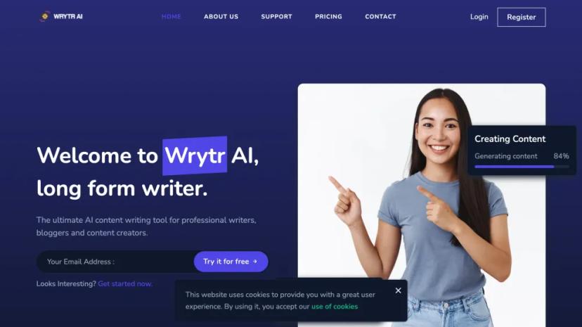 Screenshot of Long Form AI Content Writer