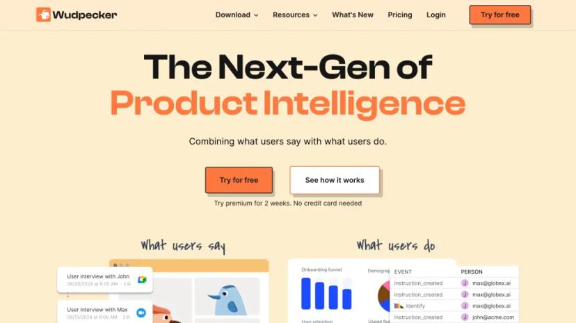 Screenshot of Next-Gen Product Intelligence powered by AI