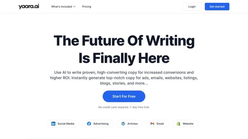 Screenshot of AI-Powered Copywriting and Content Creation