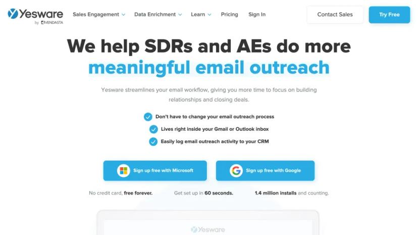 Screenshot of Enhance Your Email Outreach with Yesware