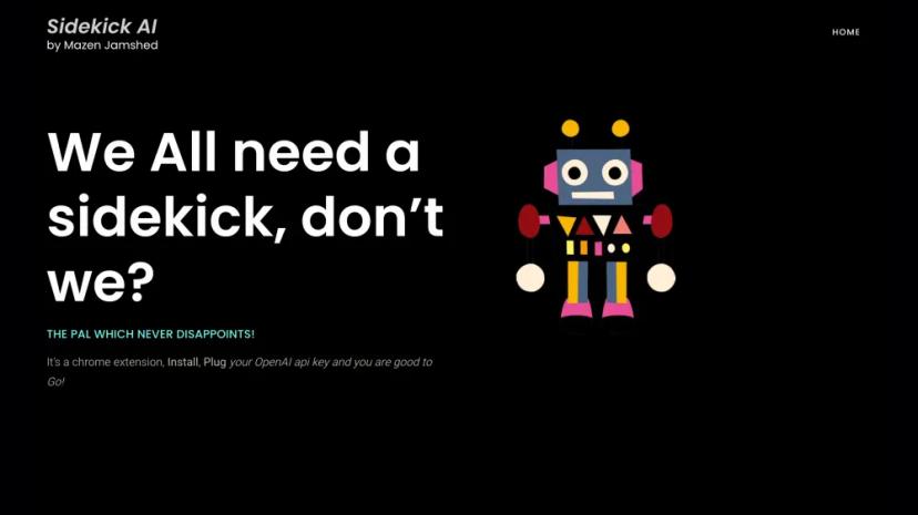 Screenshot of Your AI-Powered Sidekick for Productivity and Creativity