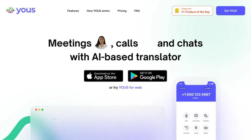 Screenshot of Meetings, Calls & Chats with AI-based Translator