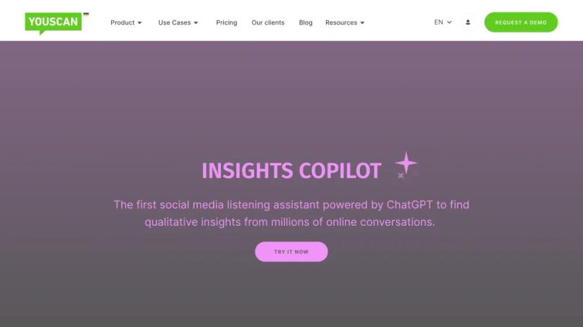 Screenshot of Smart Social Listening Tool with Insights Copilot