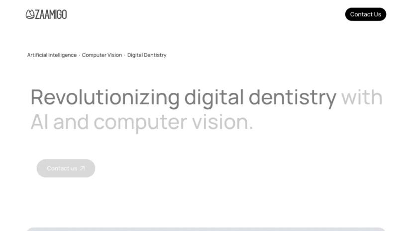 Screenshot of Artificial Intelligence for Digital Dentistry