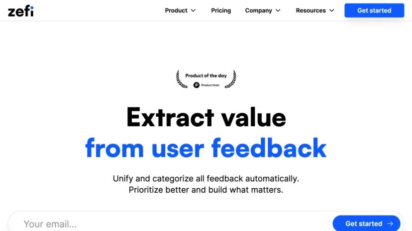 Screenshot of User Feedback Processing & Analysis Platform