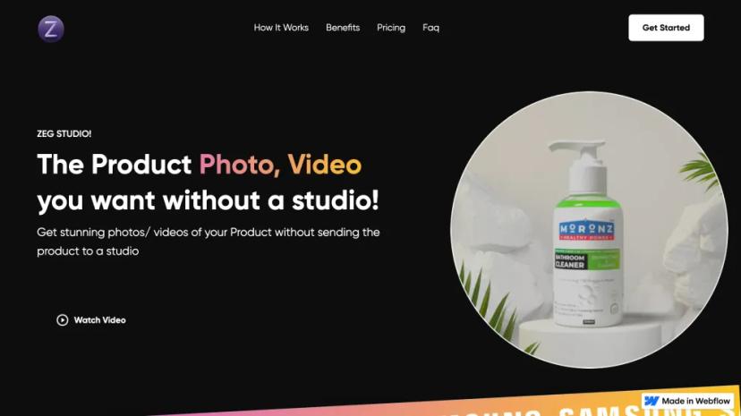 Screenshot of Get Stunning Product Photos and 3D Models Without a Studio