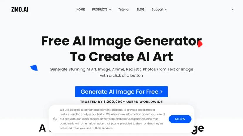 Screenshot of AI Image Generator