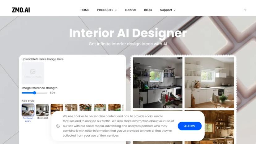 Screenshot of AI Interior Design Made Easy