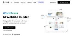 Screenshot of 10Web WordPress AI Website Builder