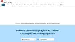 Screenshot of 50Languages.com