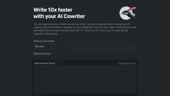 Screenshot of AI Cowriter