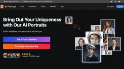 Screenshot of AI Portraits