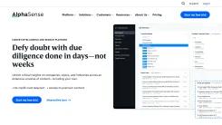 Screenshot of AlphaSense