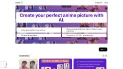 Screenshot of Anime AI Portrait Generator