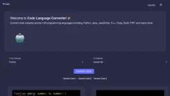 Screenshot of CodeConverter.com