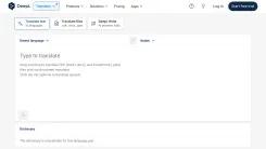 Screenshot of DeepL