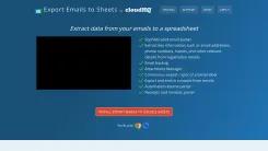 Screenshot of Export Emails to Google Sheets
