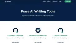 Screenshot of Frase AI Writing Tools