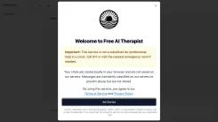 Screenshot of FreeAITherapist.com