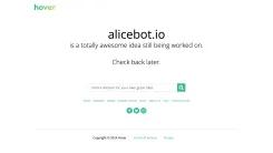 Screenshot of AliceBot.io