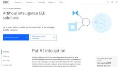 Screenshot of IBM AI Solutions