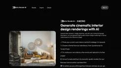 Screenshot of AI Interior Design Renderings