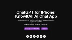 Screenshot of KnowItAll AI Chat App