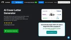 Screenshot of LazyApply AI Cover Letter Generator