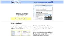 Screenshot of Luminotes