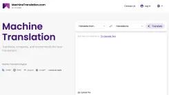 Screenshot of MACHINETRANSLATION.COM